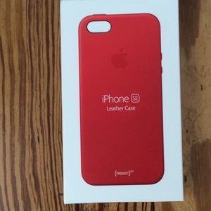 iPhone SE Leather Case (Product) Red